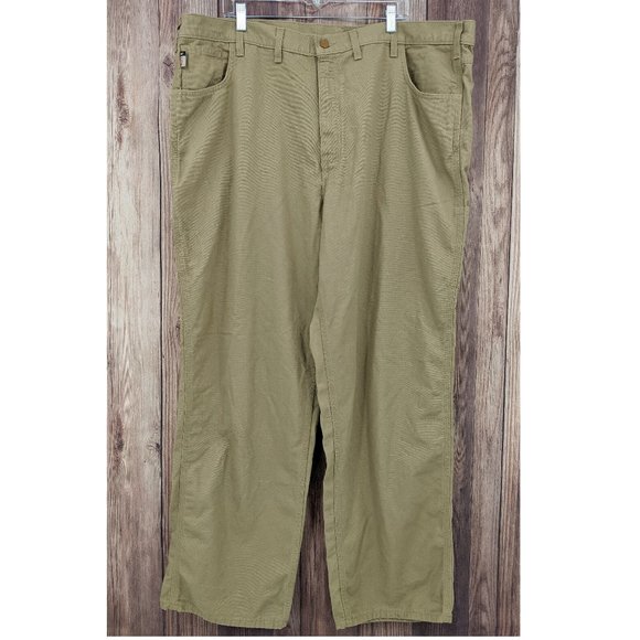 CARHARTT FR Midweight Canvas Pant 46x32 Gold Khaki - Picture 1 of 8